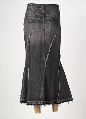 Jupe longue taille haute noir GANNI femme