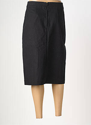 Jupe mi-longue coupe droite noir ROUJE femme