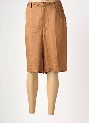 Bermuda taille élastique taille normale marron MKT STUDIO femme