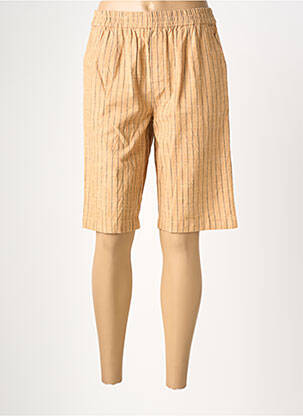 Bermuda taille élastique taille normale beige MKT STUDIO femme