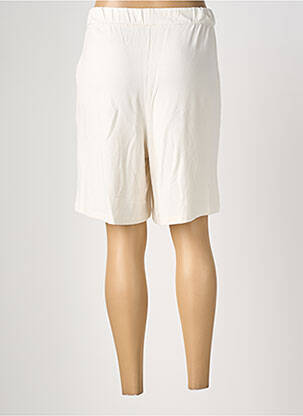 Bermuda taille élastique taille normale beige MAJESTIC FILATURES femme
