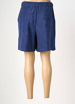 Short coupe large taille haute bleu MAJESTIC FILATURES femme