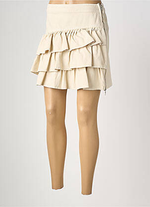 Jupe courte coupe droite beige ESSENTIEL ANTWERP femme