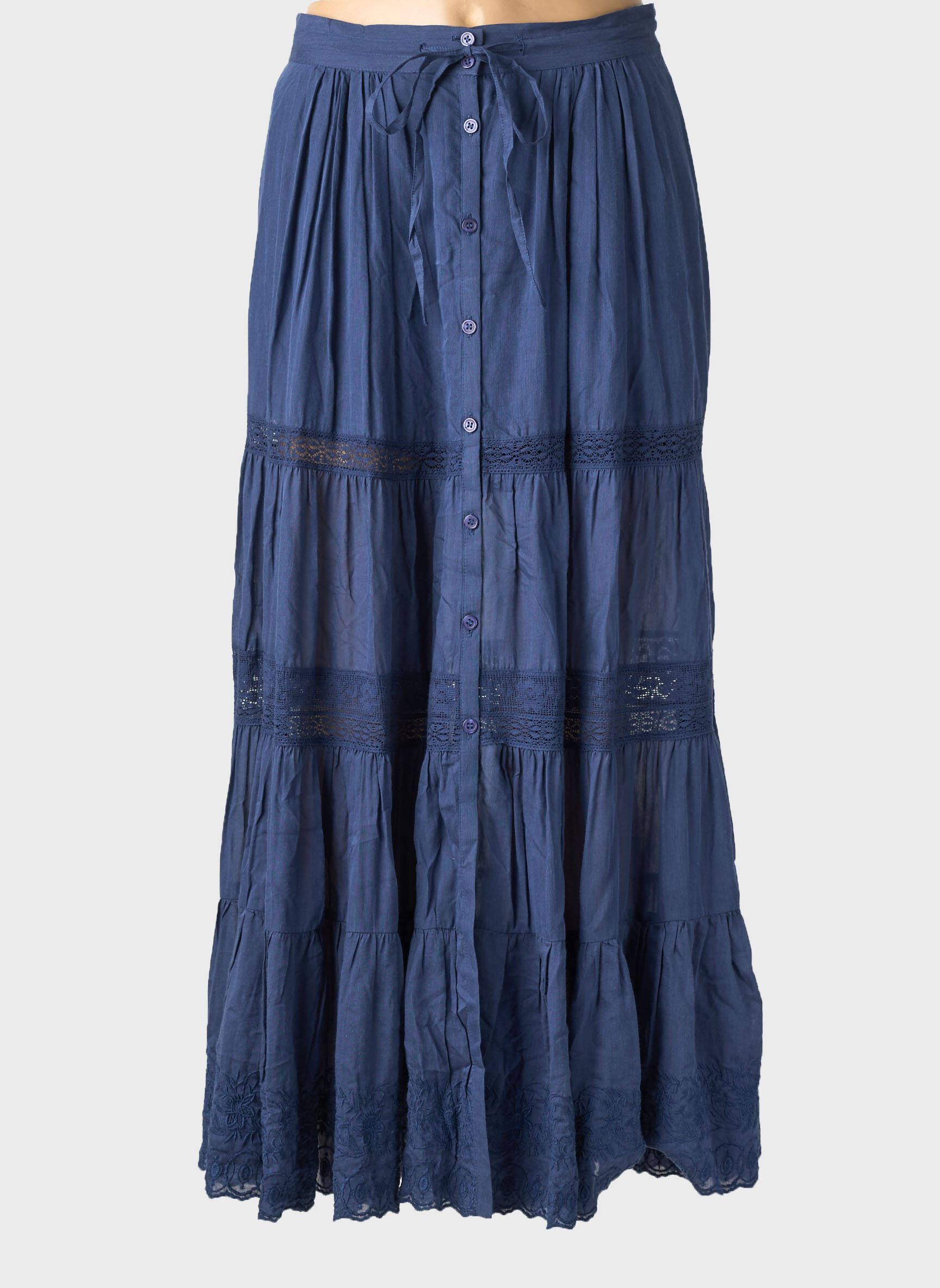 Jupe longue doublure bleu VANESSA BRUNO femme