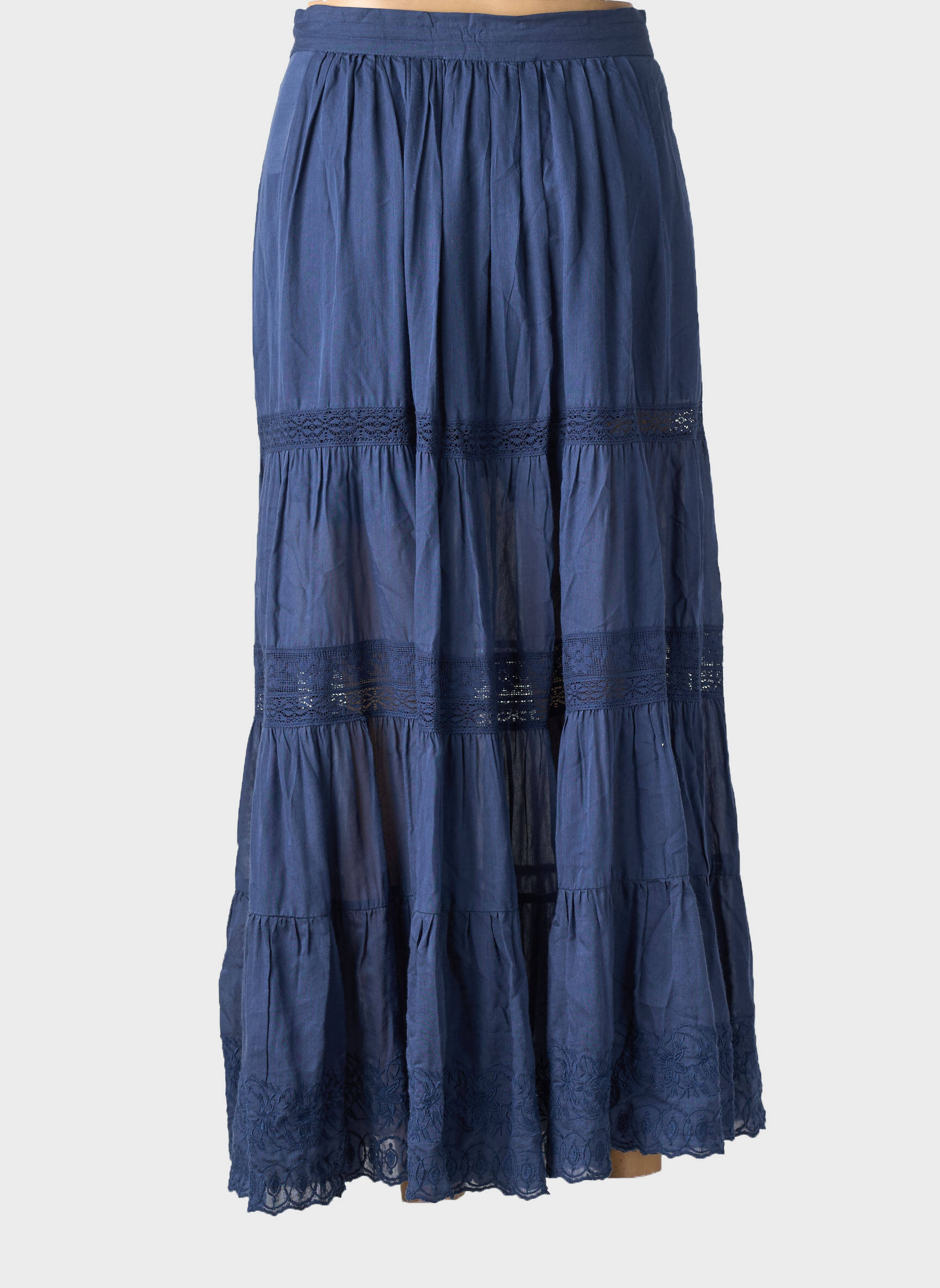 Jupe longue doublure bleu VANESSA BRUNO femme