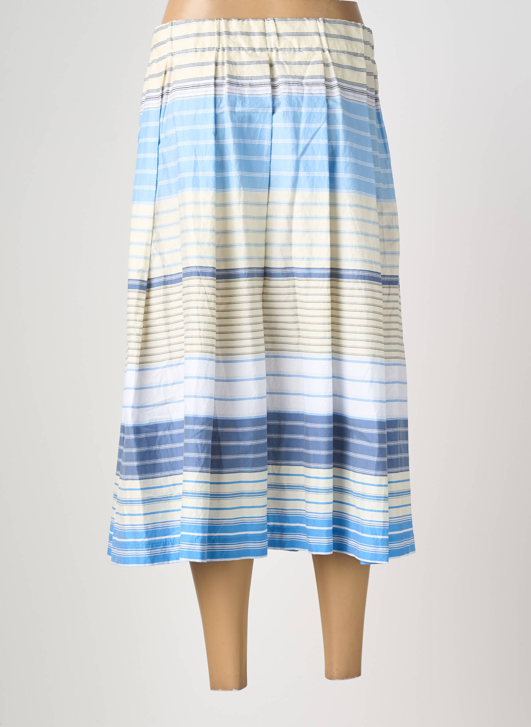 Jupe mi-longue coupe évasée bleu PHISIQUE DU ROLE femme