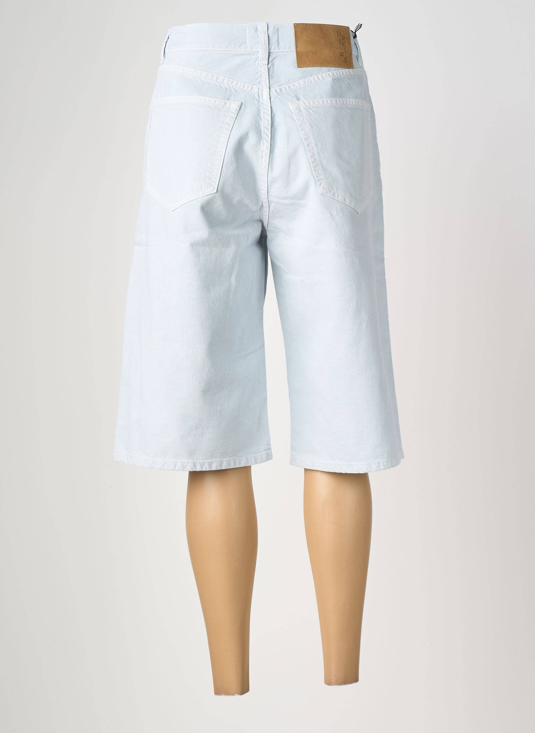 Bermuda coupe droite taille normale bleu HAIKURE femme