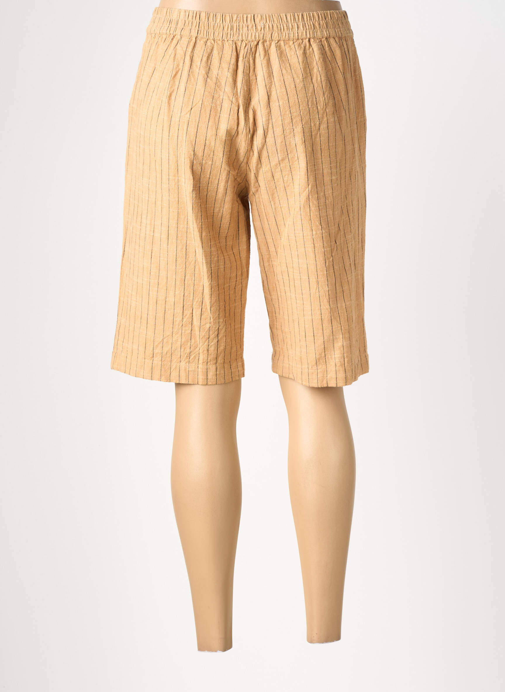 Bermuda taille élastique taille normale beige MKT STUDIO femme