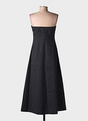 Robe mi-longue sans manche sans manche noir SAMSOE & SAMSOE femme