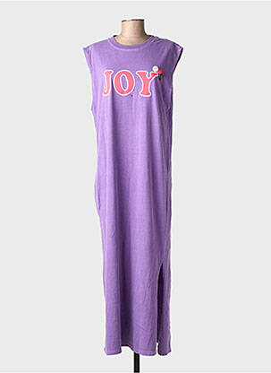 Robe longue sans manche sans manche violet NEWTONE femme
