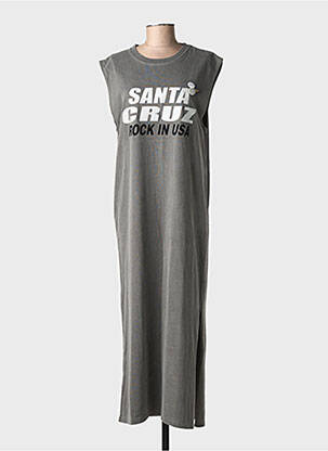 Robe longue sans manche sans manche gris NEWTONE femme