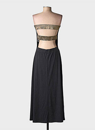 Robe longue sans manche sans manche noir BELIZA femme
