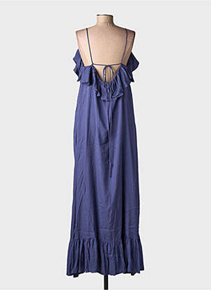 Robe longue coupe évasée fines bretelles bleu ESSENTIEL ANTWERP femme
