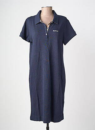 Robe mi-longue manches courtes manches courtes bleu BARBOUR femme
