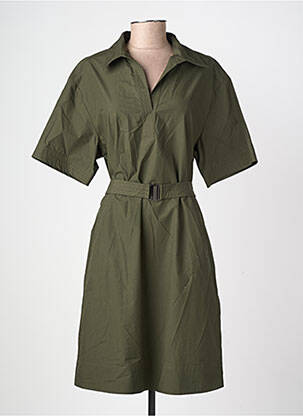 Robe mi-longue manches courtes manches courtes vert GERARD DAREL femme