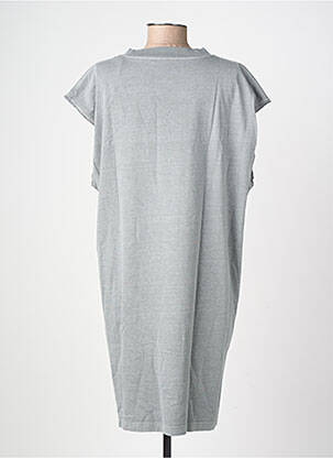 Robe courte manches courtes manches courtes gris NEWTONE femme