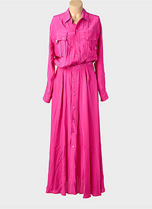 Robe longue manches longues manches longues rose ESSENTIEL ANTWERP femme