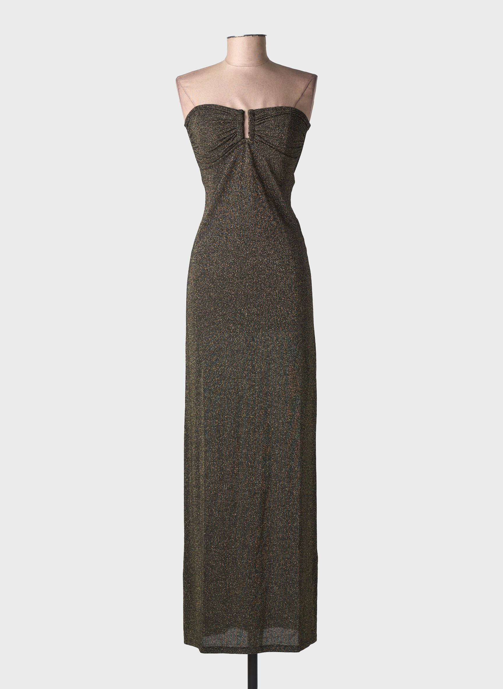 Robe longue sans manche sans manche or BELIZA femme