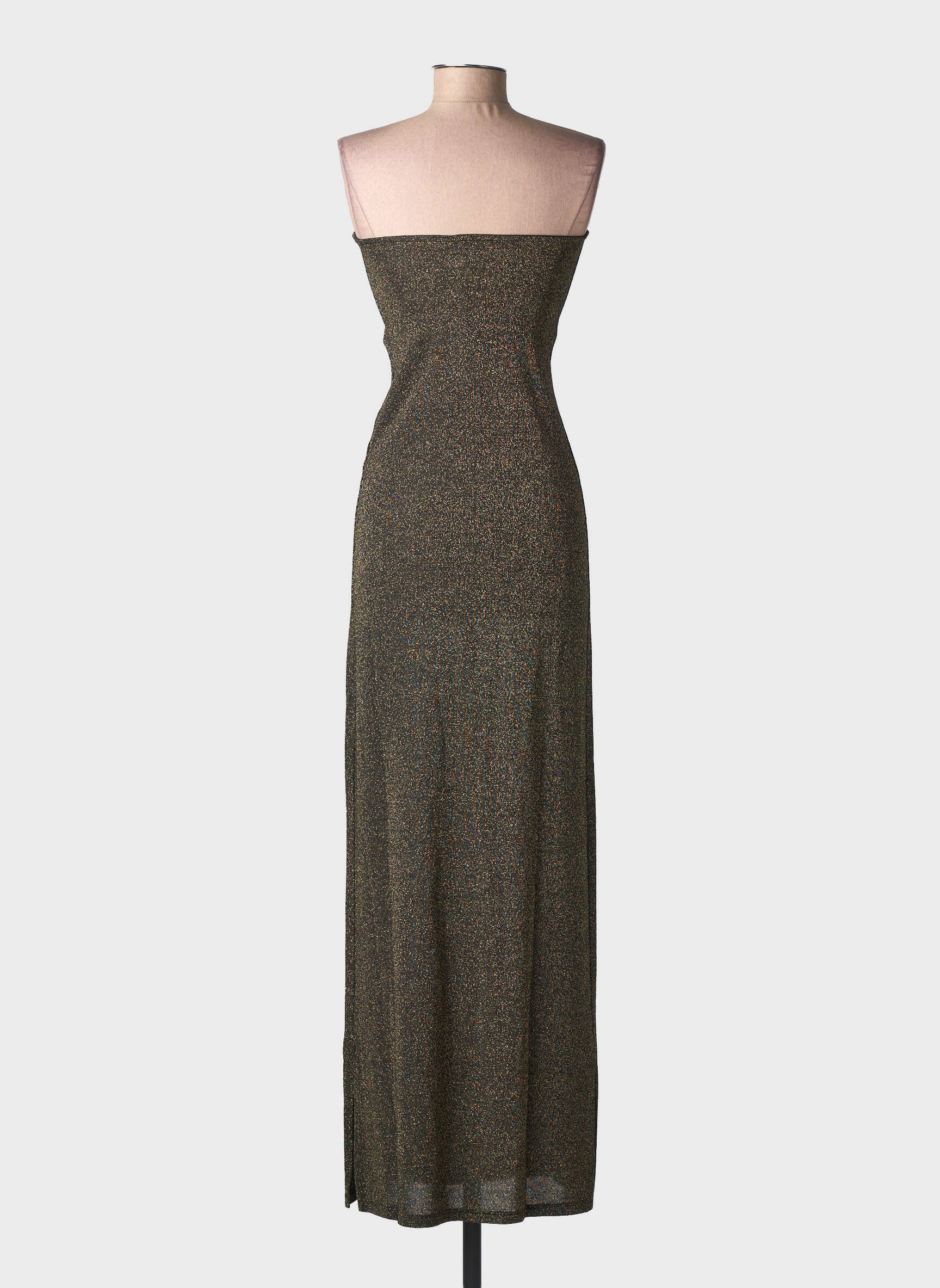 Robe longue sans manche sans manche or BELIZA femme