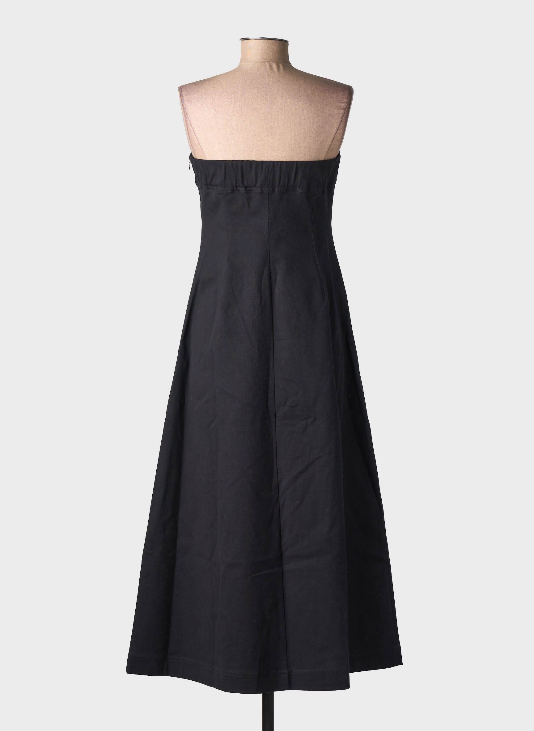 Robe mi-longue sans manche sans manche noir SAMSOE & SAMSOE femme
