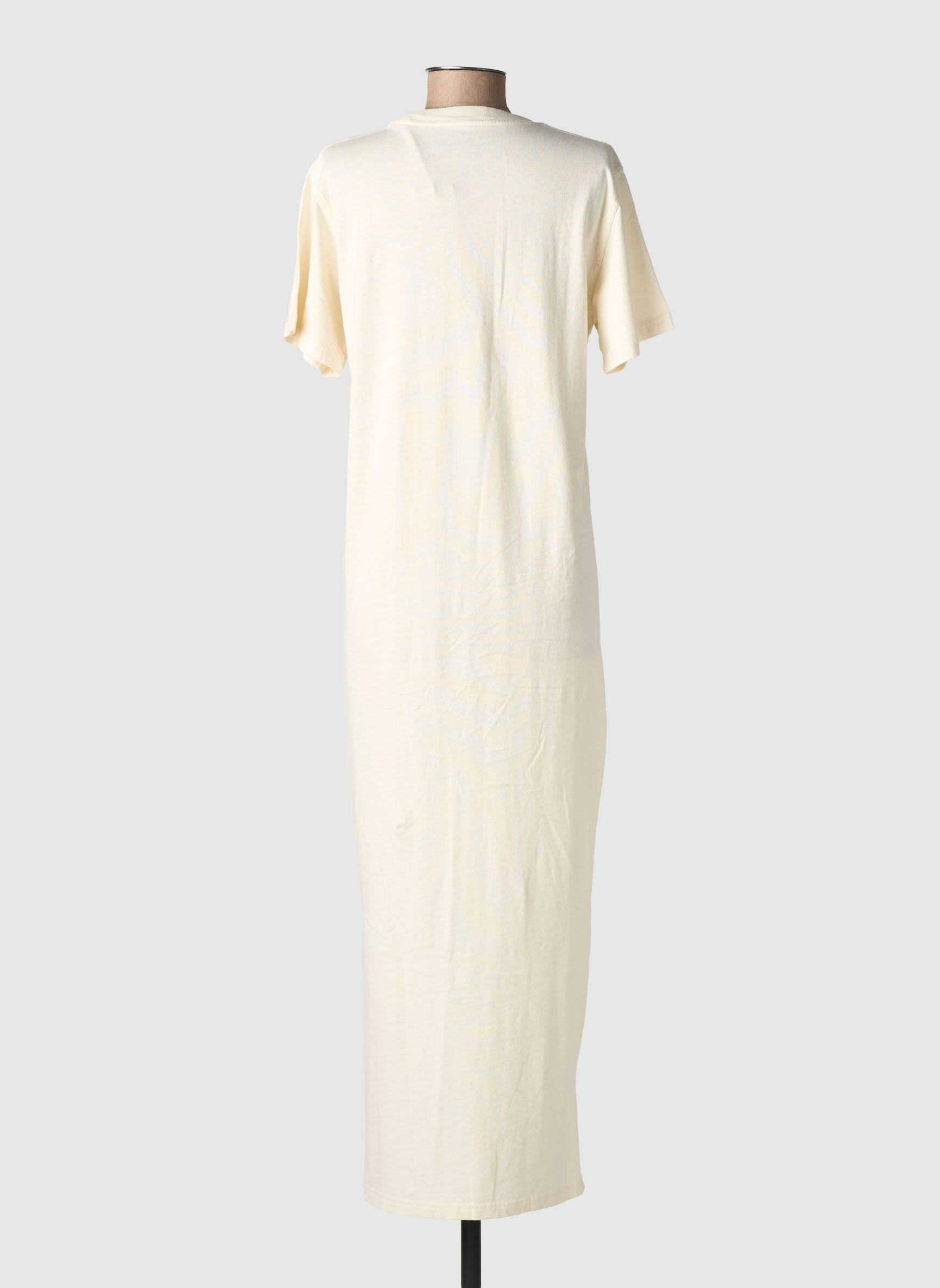 Robe longue manches courtes manches courtes beige NEWTONE femme