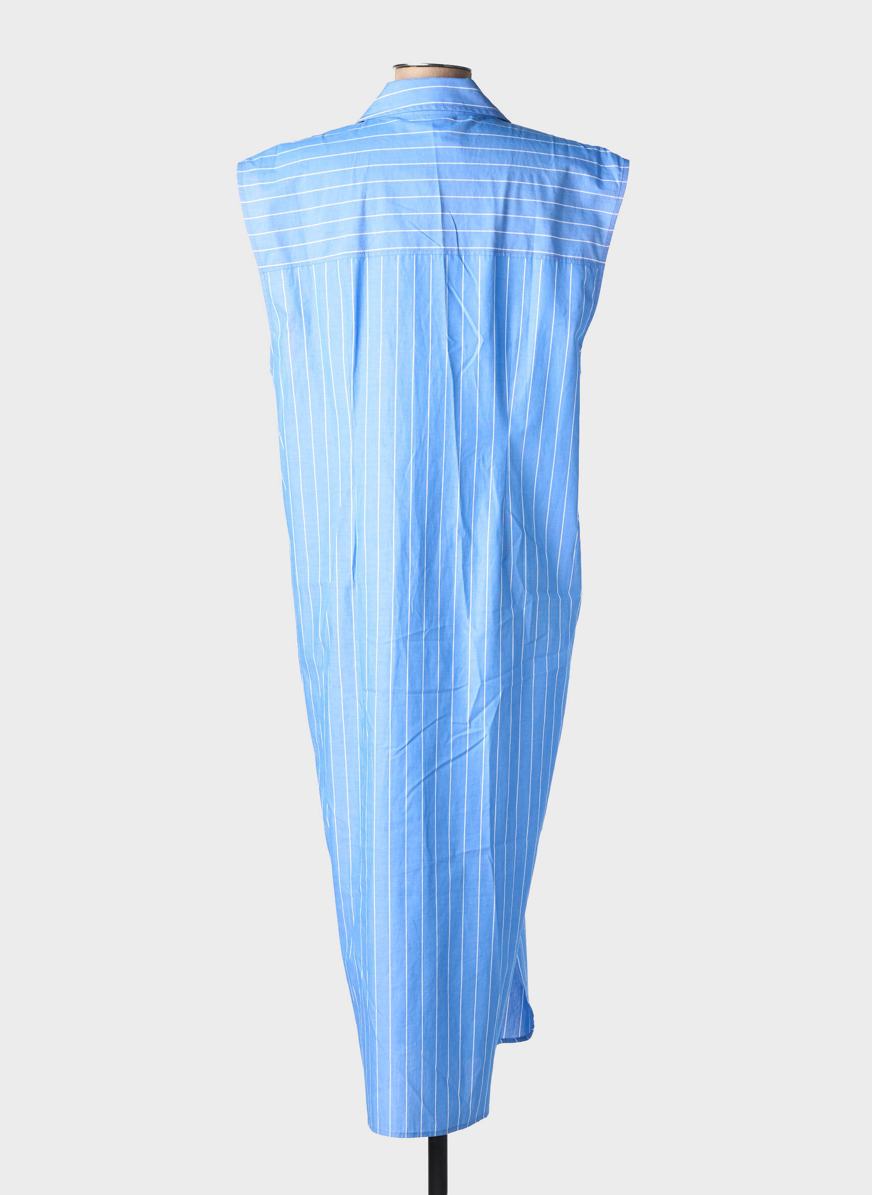 Robe longue manches courtes manches courtes bleu LES FELICITES femme