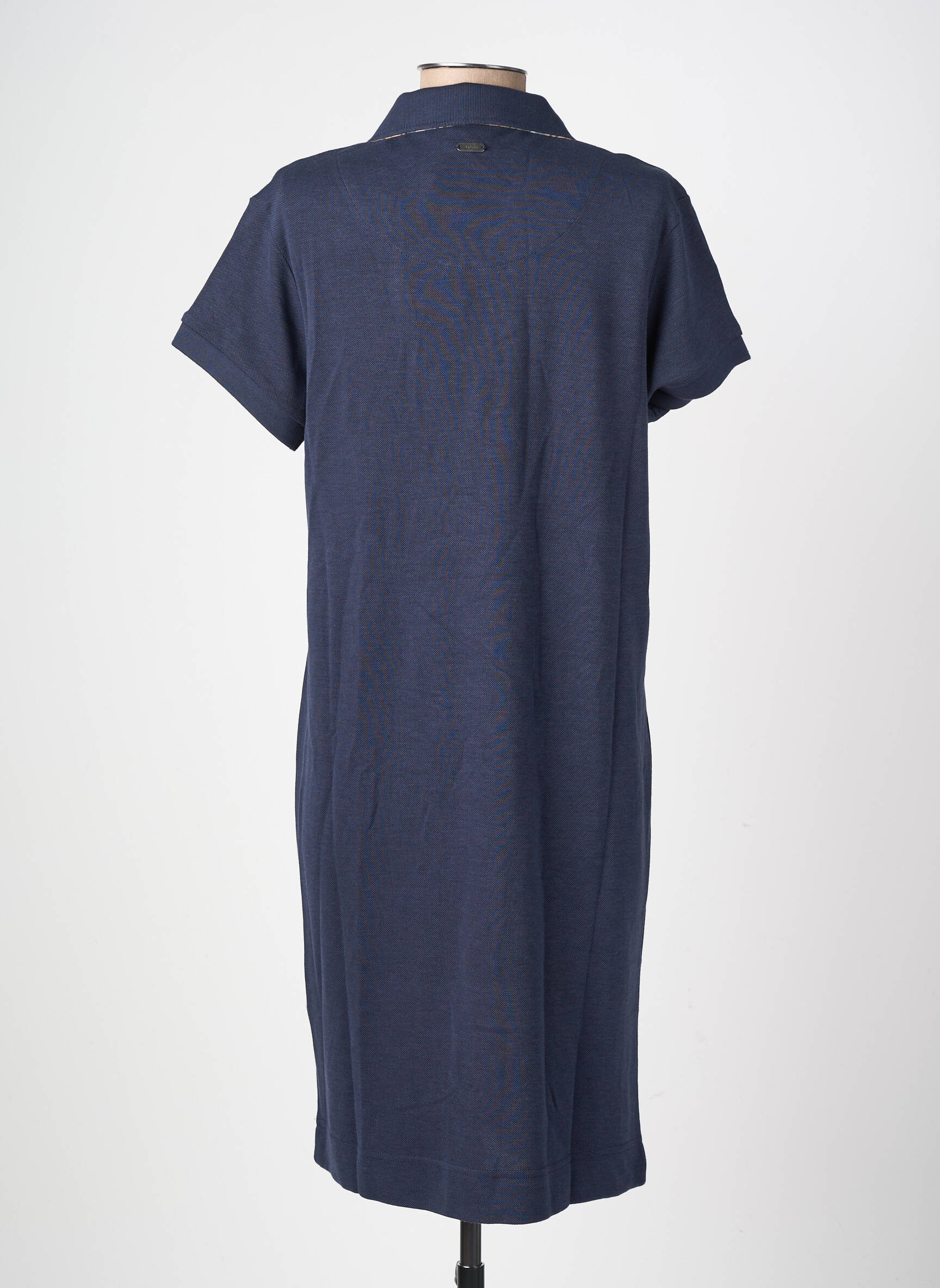 Robe mi-longue manches courtes manches courtes bleu BARBOUR femme