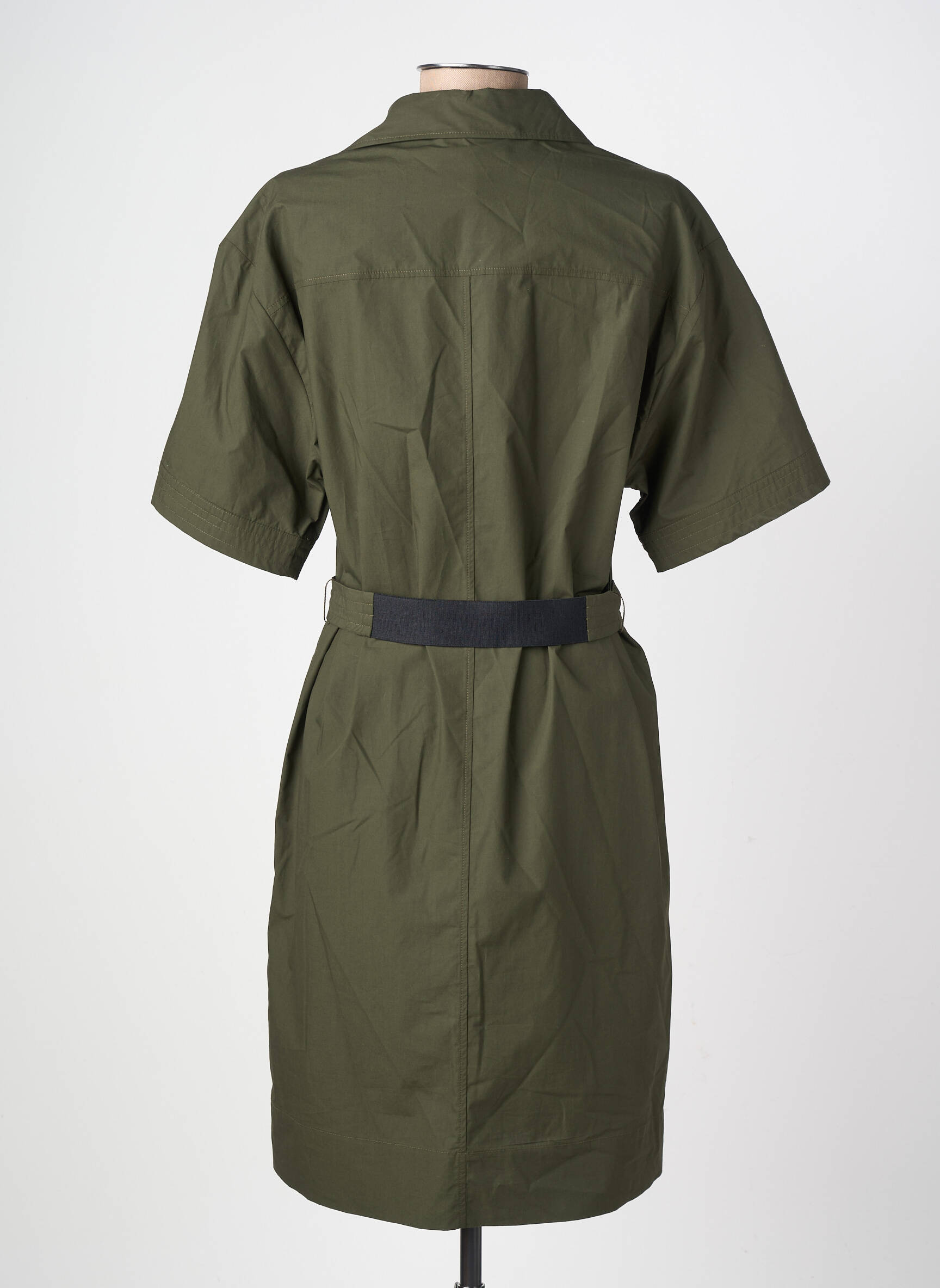 Robe mi-longue manches courtes manches courtes vert GERARD DAREL femme