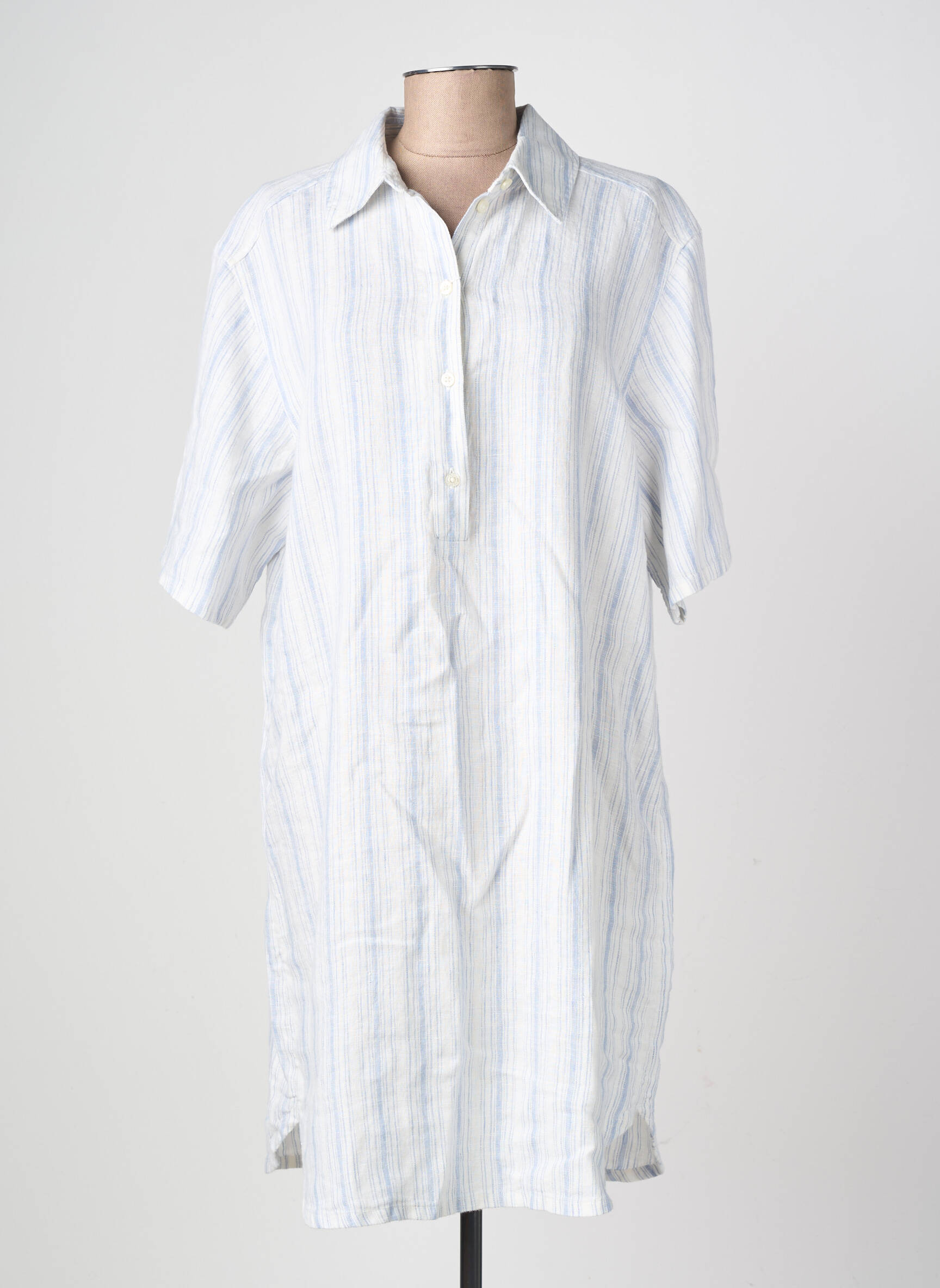 Robe courte manches courtes manches courtes bleu SAMSOE & SAMSOE femme
