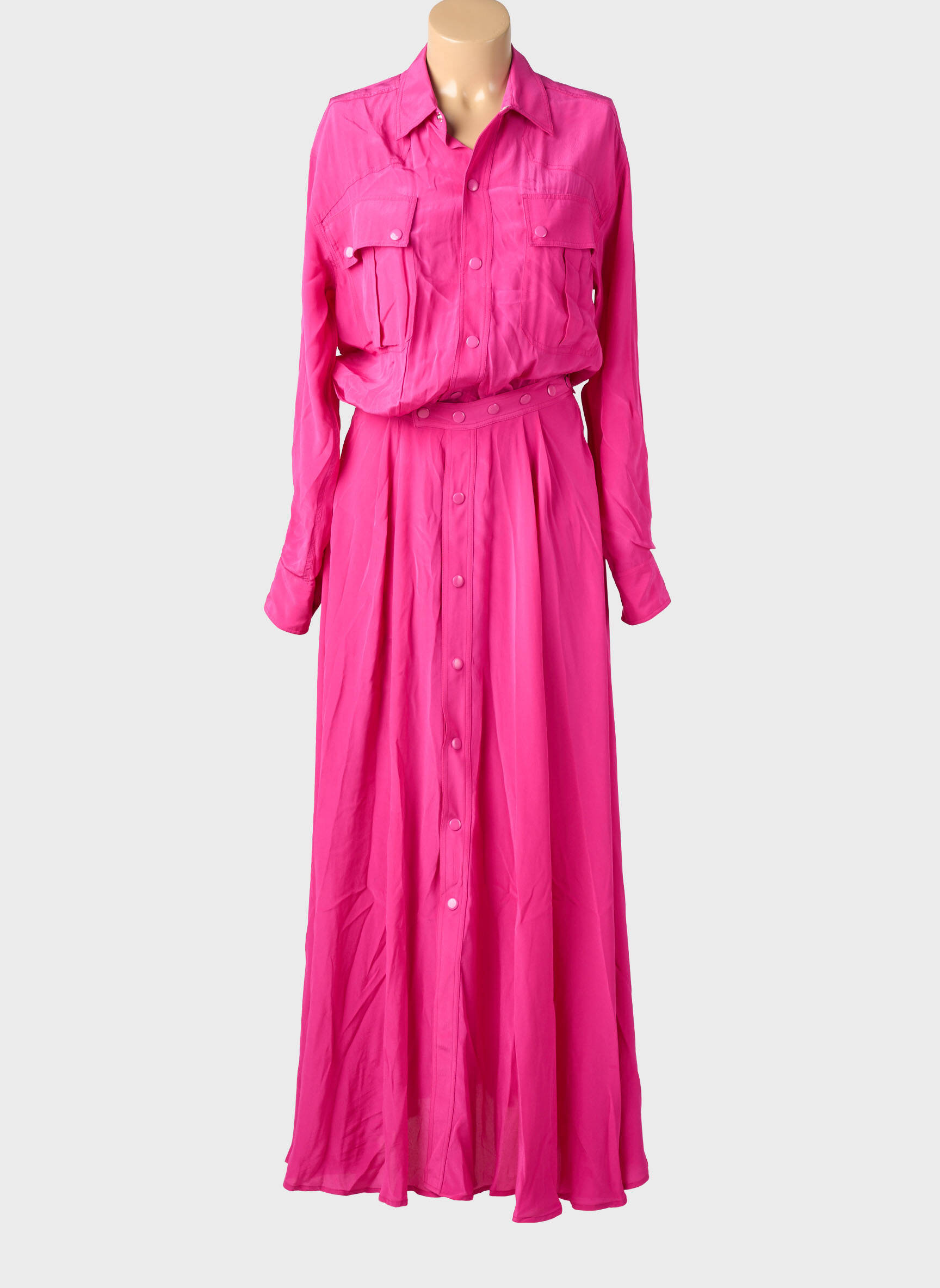 Robe longue manches longues manches longues rose ESSENTIEL ANTWERP femme