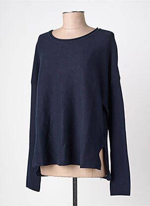 Pull coupe droite manches longues bleu BARBOUR femme