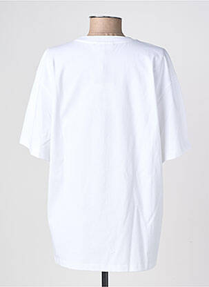T-shirt coupe droite manches courtes blanc GANNI femme