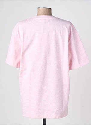 T-shirt coupe droite manches courtes rose GANNI femme