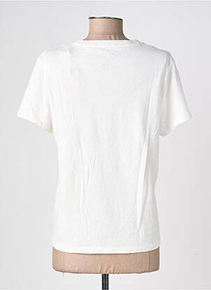 T-shirt coupe droite manches courtes blanc NEWTONE femme