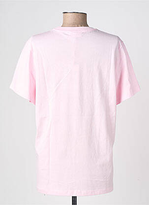 T-shirt coupe droite manches courtes rose GANNI femme
