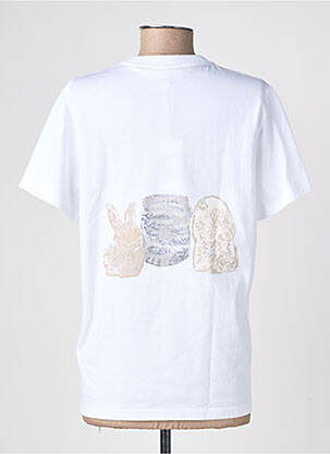 T-shirt coupe droite manches courtes blanc GANNI femme
