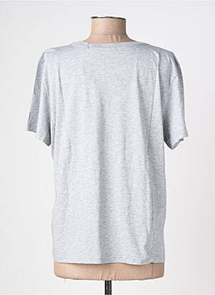 T-shirt coupe droite manches courtes gris RAILS femme