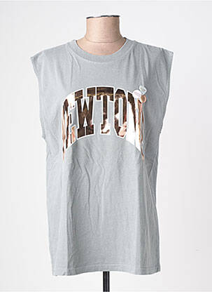 Débardeur coupe droite sans manche gris NEWTONE femme