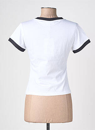 T-shirt coupe droite manches courtes blanc GANNI femme