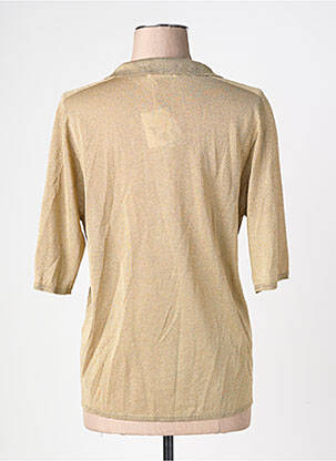 Top manches courtes manches courtes or MAJESTIC FILATURES femme