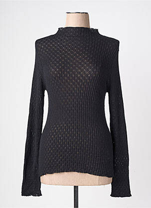 Pull coupe droite manches longues noir ROUJE femme