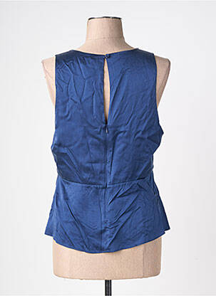 Top coupe cintrée sans manche bleu ROUJE femme