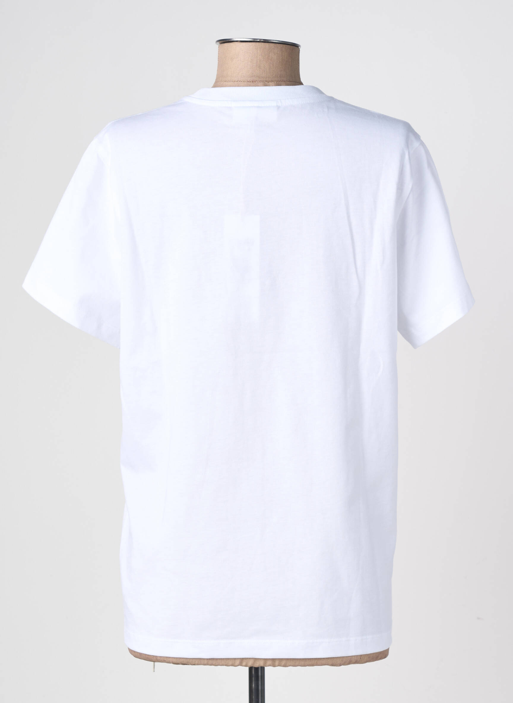 T-shirt coupe droite manches courtes blanc GANNI femme