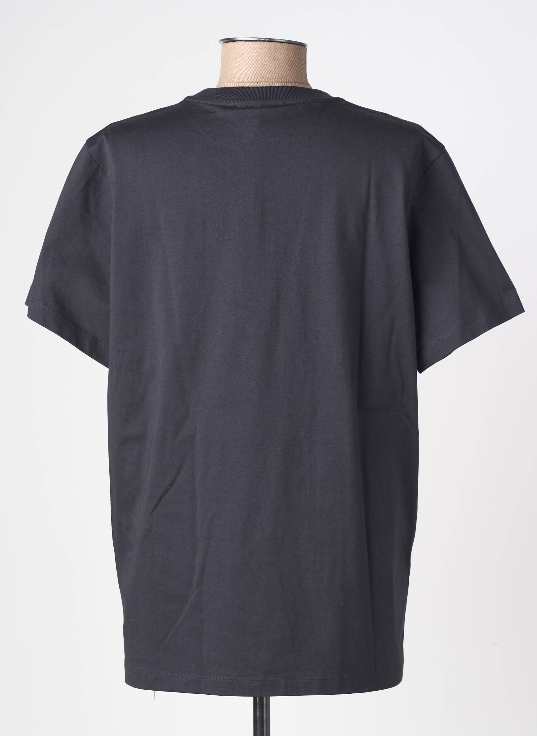 T-shirt coupe droite manches courtes noir GANNI femme