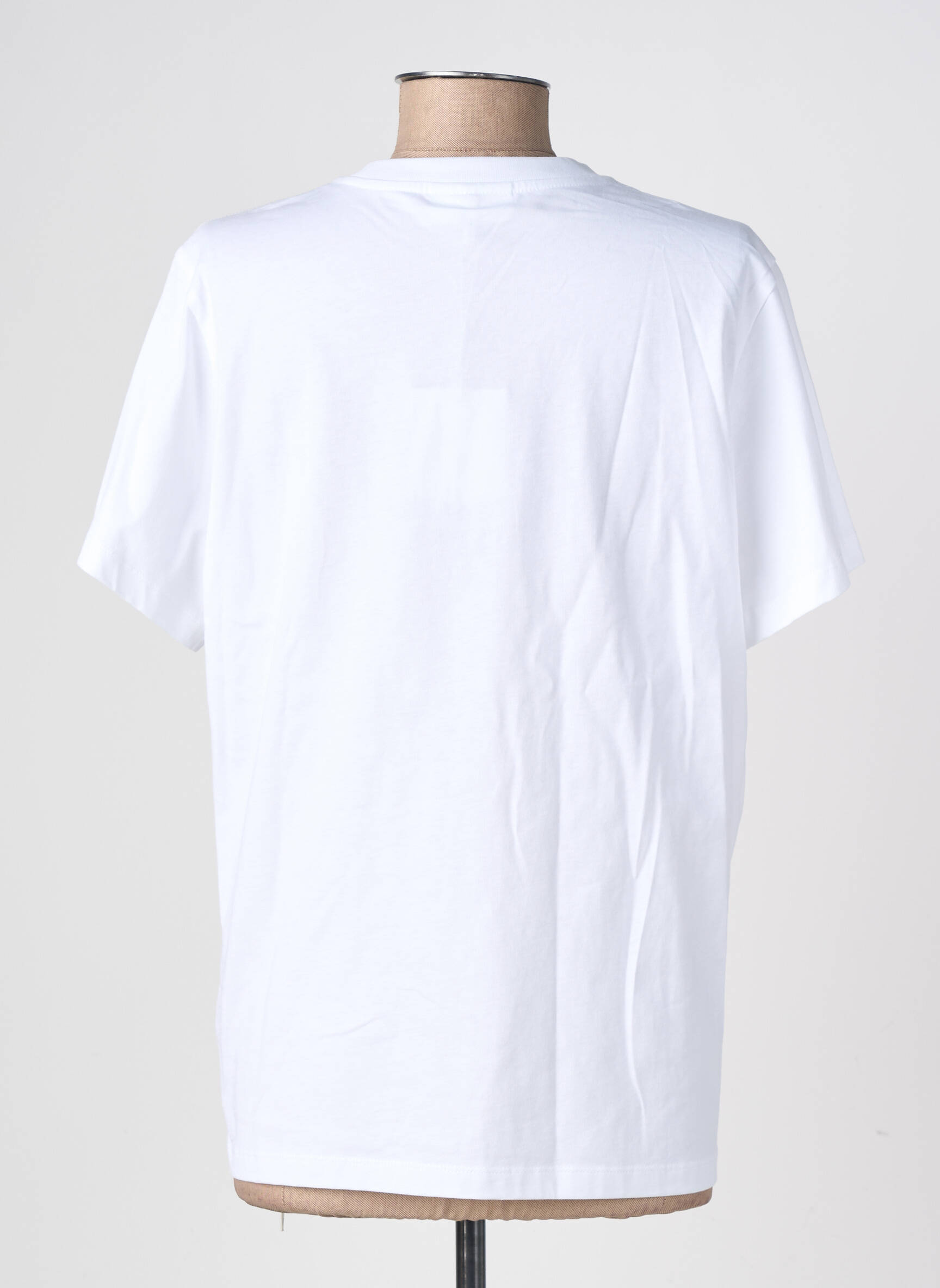 T-shirt coupe droite manches courtes blanc GANNI femme
