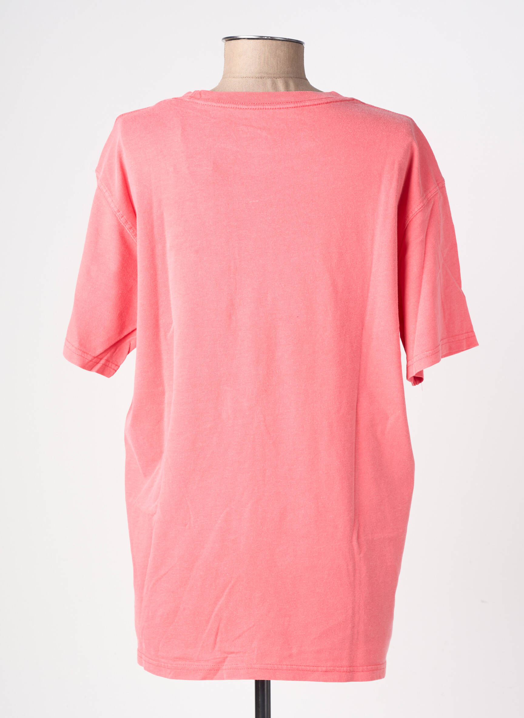 T-shirt coupe droite manches courtes rose NEWTONE femme