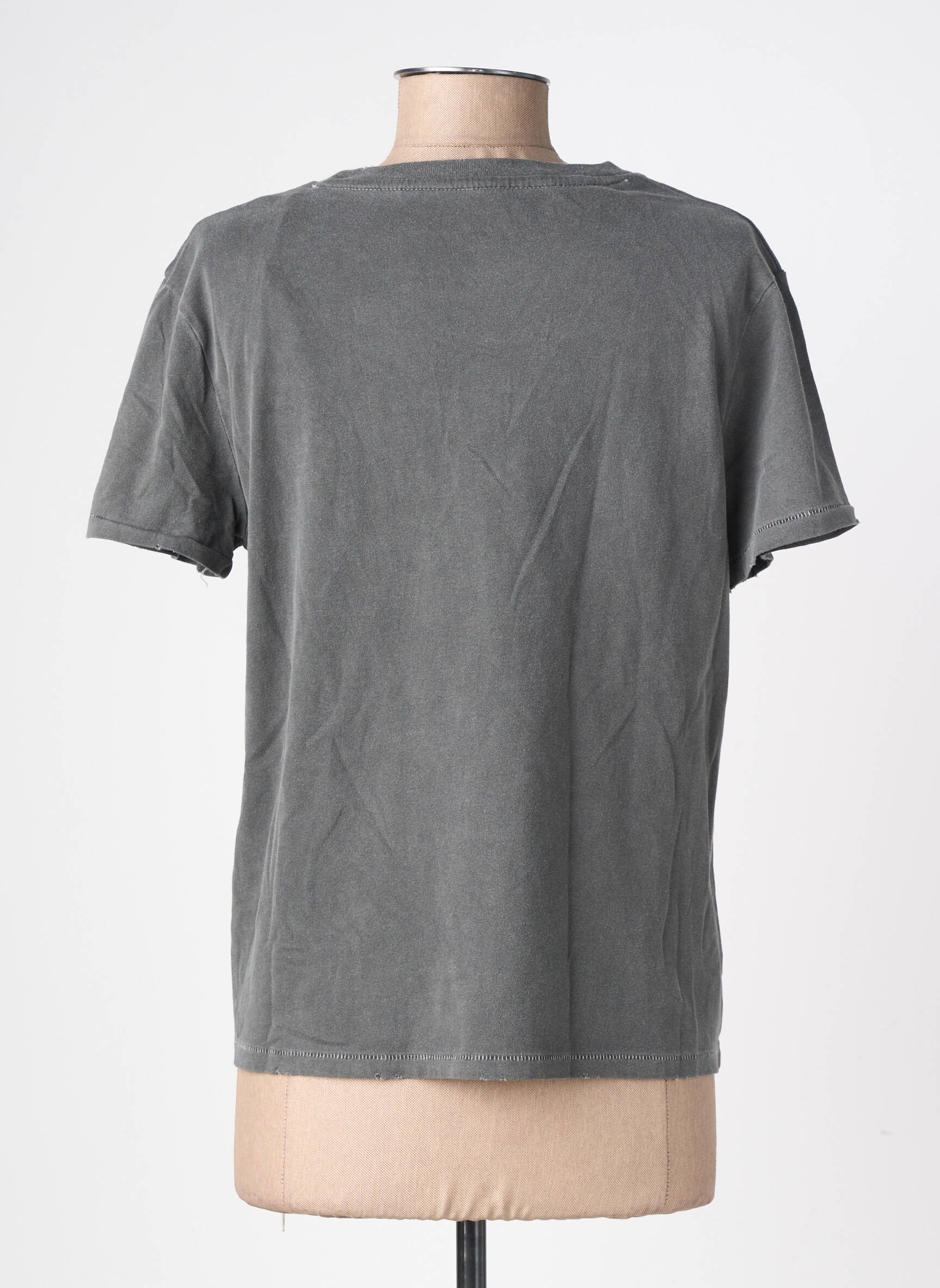 T-shirt coupe droite manches courtes gris NEWTONE femme
