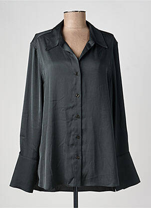 Chemisier tissage crêpe manches longues gris VANESSA BRUNO femme