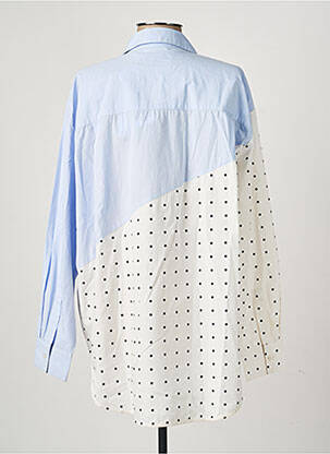 Chemisier imprimé fantaisie manches longues bleu ESSENTIEL ANTWERP femme