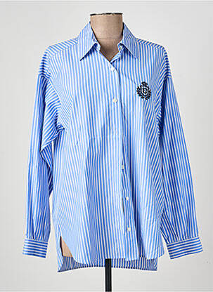 Chemisier coupe droite manches longues bleu GERARD DAREL femme